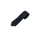 Brianze 5 Cm Siyah Balıksırtı Desenli Slim Kravat