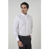 Brianze Beyaz Ata Yaka Damatlik Slim Fit Gomlek ( Kol Dugmesi Hediye)