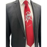 Brianze Kırmızı M.kemal Atatürk Dokuma Kravat - Standart