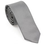 Brianze MKAS-9 Gri Oxford Model Mendilli Slim Kravat