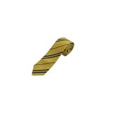 Brianze Sari Lacivert Cizgili Hufflepuff Slim Kravat