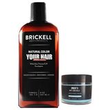 Brickell Erkeklere Özel Gerçek Saç ve Sakal Rengine Döndüren 2x237 ML Şampuan + Mens Yüz Bakım Kremi