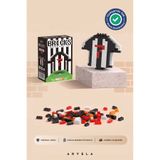 Bricks make a wise life Bricks Taraftar Serisi: Beşiktaş Siyah-Beyaz Forma Yapım Seti - Eğitici Oyuncak Figür - Orijinal