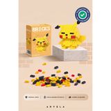Bricks make a wise life Pikachu Karakteri - Eğitici Oyuncak Yapboz - Orijinal