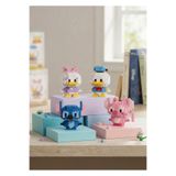 Bricks make a wise life Stitch Angel Ve Donald Duck Daisy Duck 4'lü Set 3D yapboz Set - Mikro Blok Yapım Seti - Sevimli Karakter Figür - 14+ Yaş Dekoratif Koleksiyon - Eğitici Hobi Oyuncak