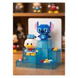 Bricks make a wise life Stitch ve Donald duck 3D yapboz İkili Set - Mikro Blok Yapım Seti - Sevimli Karakter Figür - 14+ Yaş Dekoratif Koleksiyon - Eğitici Hobi Oyuncak