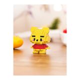 Bricks make a wise life Winnie The Pooh 3D yapboz- Mikro Blok Yapım Seti - Sevimli Karakter Figür - 14+ Yaş Dekoratif Koleksiyon - Eğitici Hobi Oyuncak