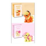 BRICKS My Little Pony Applejack & Fluttershy İkili Yapı Blokları Figür Seti – Koleksiyonluk Dekor ponnyset3