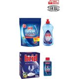 Brid Bulaşık Makinesi Temizlik Seti Brid ( 50 Li Tablet+1,5 kg Tuz+Partatıcı+Temizleyici)