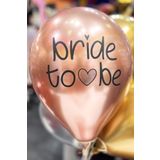 Bride Balon Krom Rosegold 10'lu 12 inç