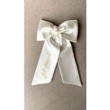 Bride Glim Just Married Yazılı Fiyonk Saten Gelin Kurdelesi Otomatik Tokalı