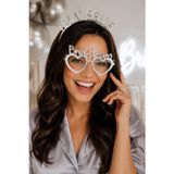 Bride Team Bride Bekarlığa Veda Taç Gözlük Seti Gri Gümüş Gelin Bekarlığa Veda Aksesuarı