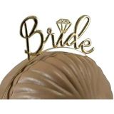 Bride Tek Taş Gold Renk Metal Bekarlığa Veda Partisi Taç