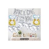 Bride To Be Bekarliğa Veda Balon Set, Gri