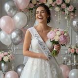 Bride To Be Beyaz Gümüş Yazılı Gelin Kuşağı 2 Metre Bekarlığa Veda Aksesuarı