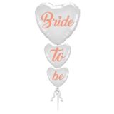 Bride To Be Buket Seti Folyo Balon 3'lü Rose Gold Renk