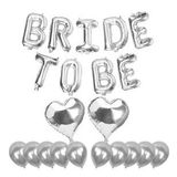 Bride To Be Folyo Balon Gümüş Bekarlığa Veda Balon Seti
