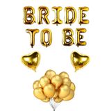 Bride To Be Folyo Balon Seti - Bekarlığa Veda Bride Partisi Balon Süsleme Gold Büyük