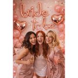 Bride To Be Imza Folyo Balon 10 Adet Rose Gold Balon 2 Adet 16 İnc Kalp Folyo Balon Canyon Rose