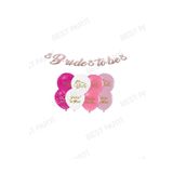 Bride To Be Kaligrafi Yazılı Banner Ve Baskılı Balon Seti