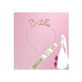 Bride To Be Metal Taç ve Beyaz Kuşak Seti Bekarlığa Veda Partisi