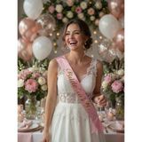 Bride To Be Pembe Gold Yazılı Gelin Kuşağı Bekarlığa Veda Parti Aksesuarı