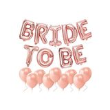 Bride To Be Rose Gold Folyo Balon Bekarlığa Veda Balon Seti