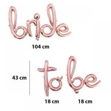 Bride To Be Rose Gold Folyo Balon Seti
