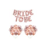 Bride To Be Rose Gold Kondetili Folyo Balon Set