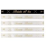 Bride To Be Team Bride Yazılı Beyaz Nedime Bileklik