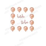 Bride To Be Yazılı Folyo Balon ve Metalik Balon Seti