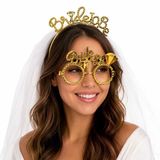 Bride To Gold Taç Parti Gözlüğü Seti