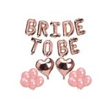 Bride Tobe Folyo Balon Seti, ROSE GOLD