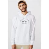 Bridgerton Pall Mall Logo Beyaz Erkek 3İp Kapşonlu Sweatshirt