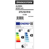 Bridgestone 275/55R19lt 111H Dueler Alenza 001 Ext Moe Gle (4X4-Suv) Yaz Lastiği (Üretim Yılı:2021)