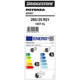 Bridgestone 285/35 R21 105Y XL Potenza Sport SUV Yaz Lastiği 2022