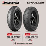 Bridgestone Battlax Exedra G853 130/70 R18 63H - G704 180/60 R16 74H Goldwing Ön Arka Motosiklet Lastik Takımı (2024)
