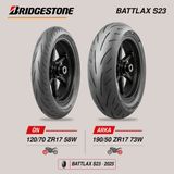 Bridgestone Battlax S23 120/70 ZR17 58W - 190/50 ZR17 73W Ön Arka Motosiklet Lastik Takımı (2025)