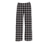 BRIEF INSANITY Temel Desen Pantolon ve Pijama Altları, Kadınlar ve Erkekler için Çoklu Tasarım ve Bedenlere Sahip Yumuşak Pijama Pantolonları, Siyah Ekose, M