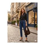 Brielfy Kadın Sivri Burun Konik 7cm Topuklu Kahverengi Süet Slingback Yandan Tokalı Yazlık Mezuniyet Ayakkabı