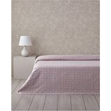 Bright Floral Ecosoft Çift Kişilik Pike 200X220 cm Pembe - Bordo