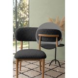 Bright Home Bohem Sandalye Kılıfı -Sırt Kısmı Arkası Tam Kaplama -Esnek Lastikli Yıkanabilir Yeni Ürün - 50 x 50 cm - Antrasit