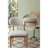Bright Home Bohem Sandalye Kılıfı -Sırt Kısmı Arkası Tam Kaplama -Esnek Lastikli Yıkanabilir Yeni Ürün - 50 x 50 cm - Krem