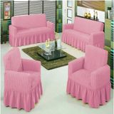 Bright Home Bright Höme Bürümcük Koltuk ,kanepe , Çekyat Örtüsü, Lastikli Koltuk Kılıfı 3311TAKIM - 180 x 230 cm - Pembe