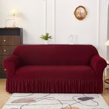 Bright Home Bürümcük Koltuk,kanepe, Çekyat Örtüsü,lastikli,esnekli,etekli Koltuk Kılıfı 3kişilik Koltuk Için - 180 x 230 cm - Bordo