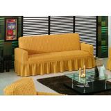 Bright Home Bürümcük Koltuk,kanepe, Çekyat Örtüsü,lastikli,esnekli,etekli Koltuk Kılıfı 3kişilik Koltuk Için - 180 x 230 cm - Hardal