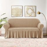 Bright Home Bürümcük Koltuk,kanepe, Çekyat Örtüsü,lastikli,esnekli,etekli Koltuk Kılıfı 3kişilik Koltuk Için - 180 x 230 cm - Taş