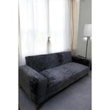 Bright Home Kadife Koltuk Örtüsü 3 Kişilikbir Adet - 180 x 230 cm - Antrasit - Füme