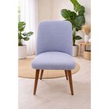 Bright Home Oval Sandalye Kılıfı Büyük Oval Likralı Yıkanabilir Streç Lastikli Sandalye Örtüsü 1 Adet - 46 x 57 cm - Gri