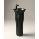 Bright Mat Siyah Monoblok Lavabo
